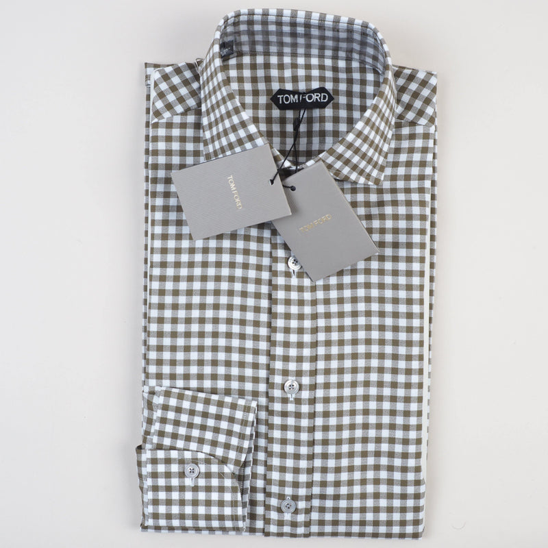 Tom Ford - Dress Shirt Checks Tailored Fit - Dress Shirt | Outlet & Sale