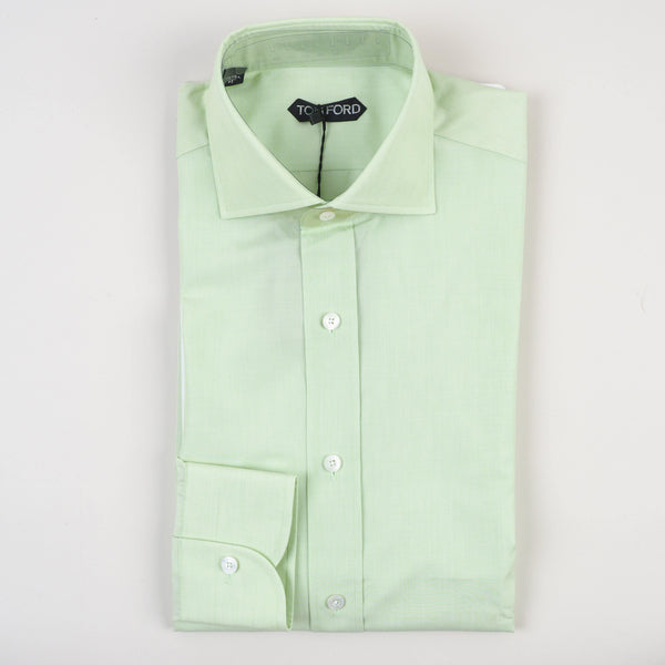 mint green mens dress shirt Tom Ford - Men's Dress Shirt Solid Tailored Fit ᐅ €139 ✓ SALE