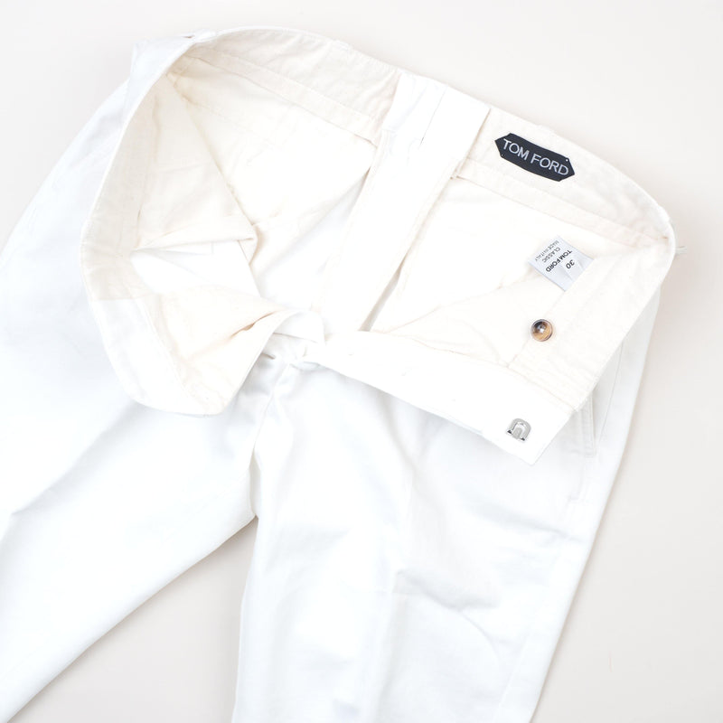 Tom Ford - Luxury sport trousers white - Pant | Outlet & Sale