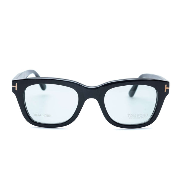Tom Ford - Private Collection TOM N.5 Square Black Real Horn Prescription - Eyewear | Outlet & Sale
