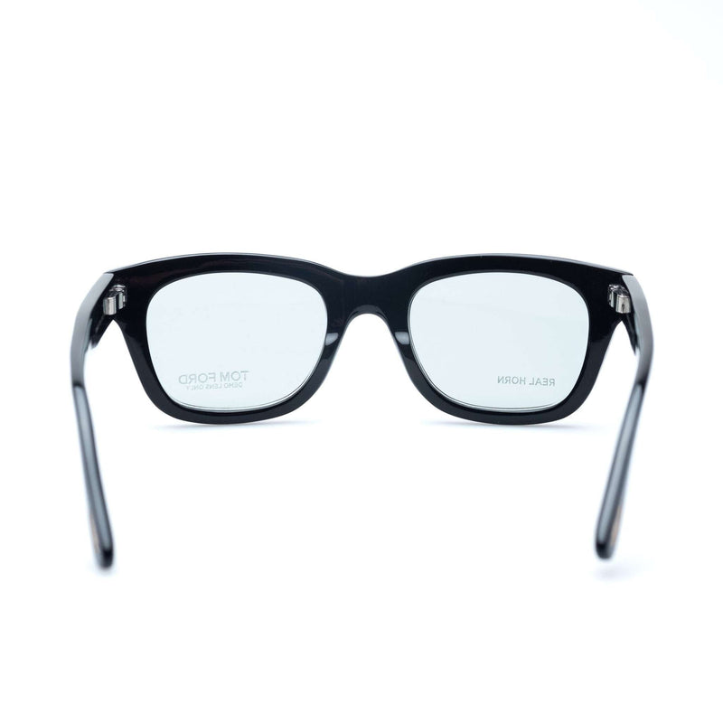 Tom Ford - Private Collection TOM N.5 Square Black Real Horn Prescription - Eyewear | Outlet & Sale