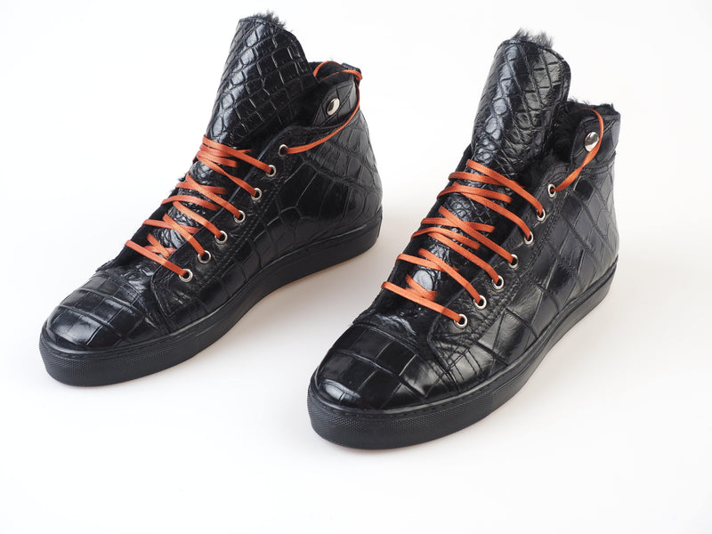 Zilli - Hightop alligator Winter Sneaker - Shoes | Outlet & Sale