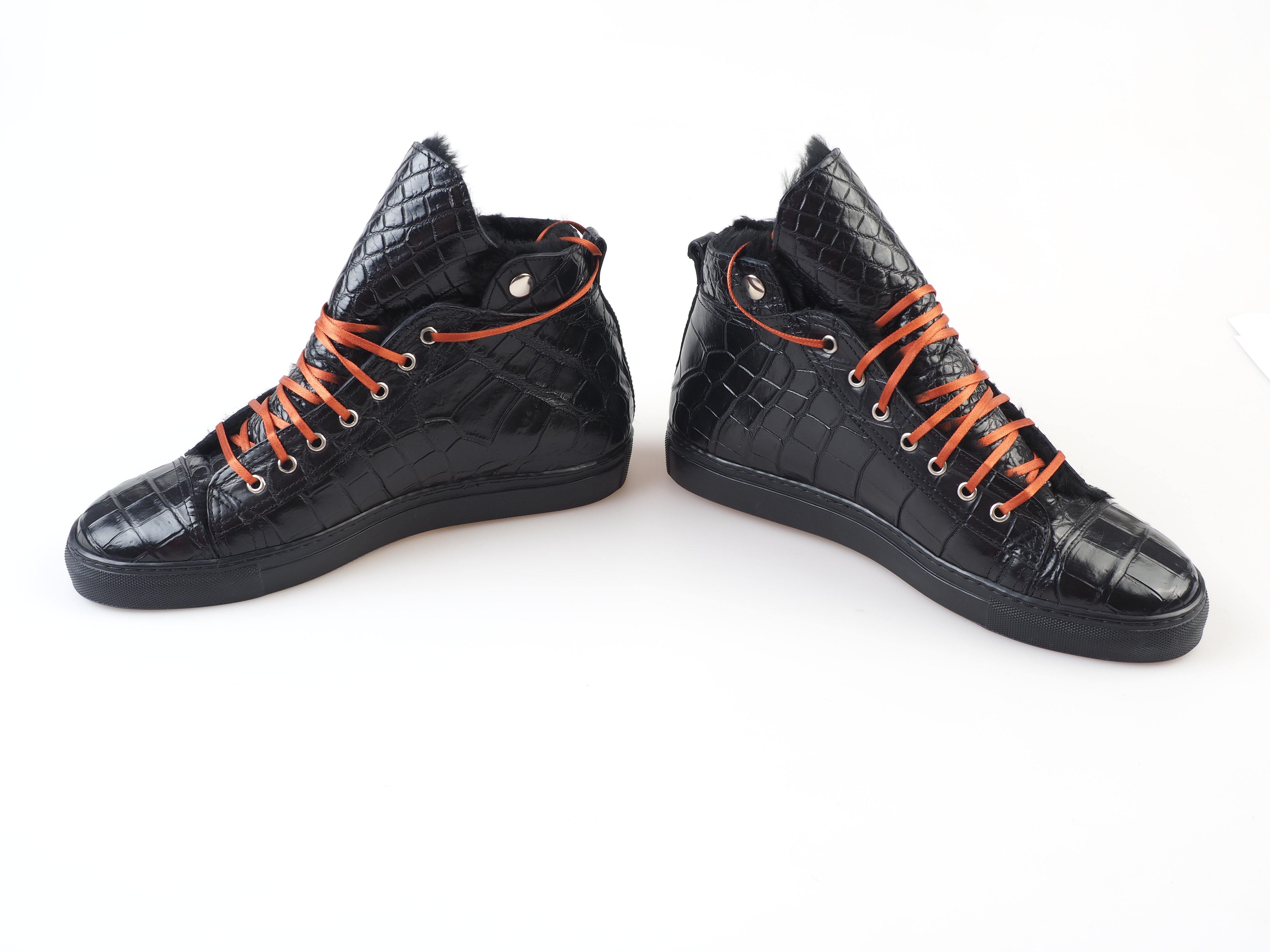 Zilli Python Shoes Zilli - Men's Hightop alligator Winter Sneaker ᐅ $1,870 SALE | Fashion ...
