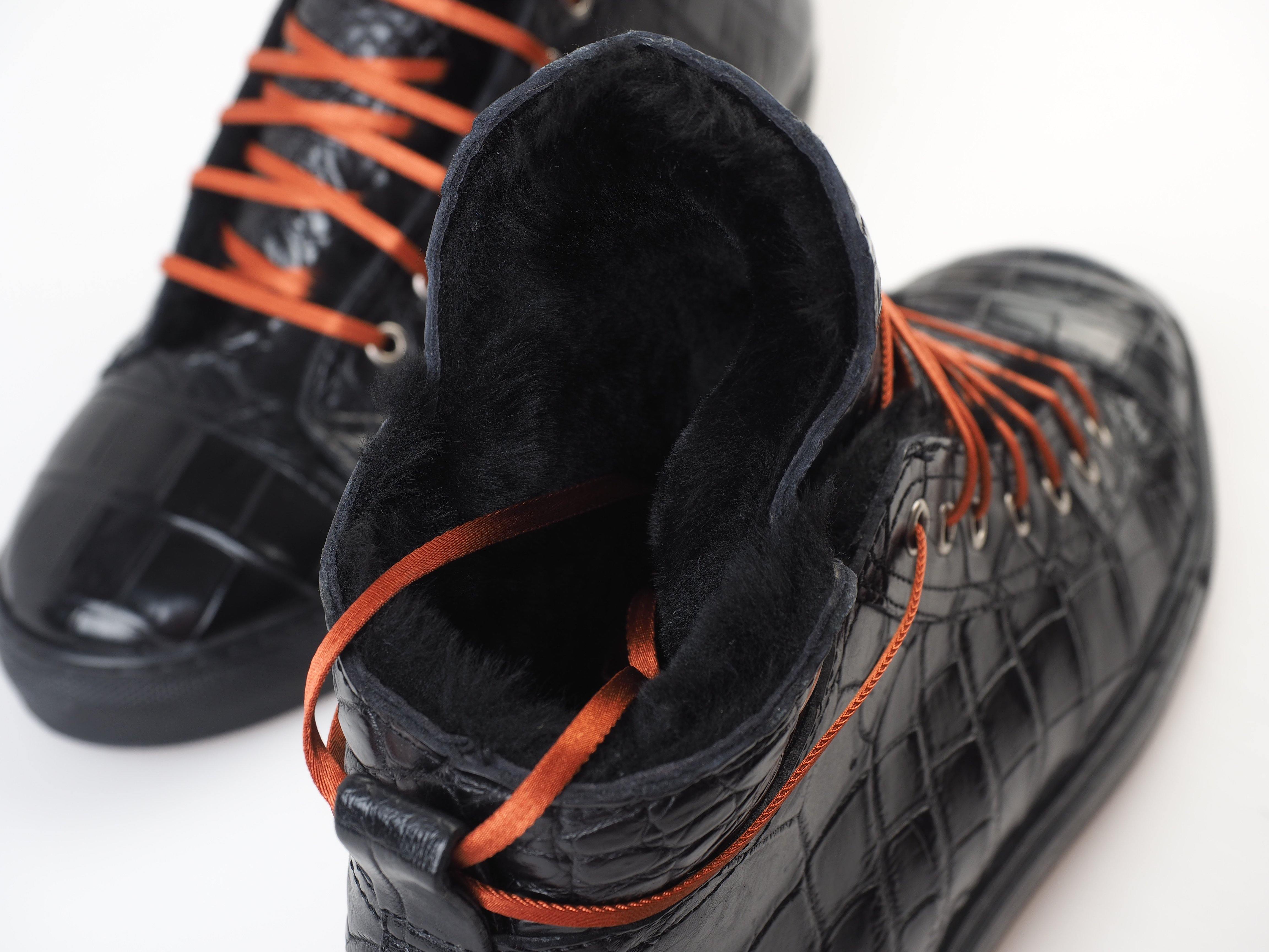 Zilli Python Shoes Zilli - Men's Hightop alligator Winter Sneaker ᐅ $1,870 SALE | Fashion ...